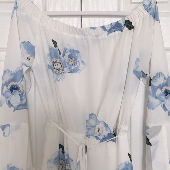 Dex Floral Off-The-Shoulder A-Line Dress sz medium - Picture 5 of 8